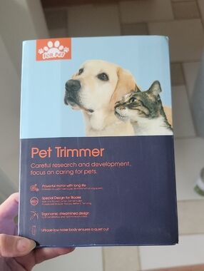 Pet Trimmer Grooming Tool - Orange/Light Blue Packaging